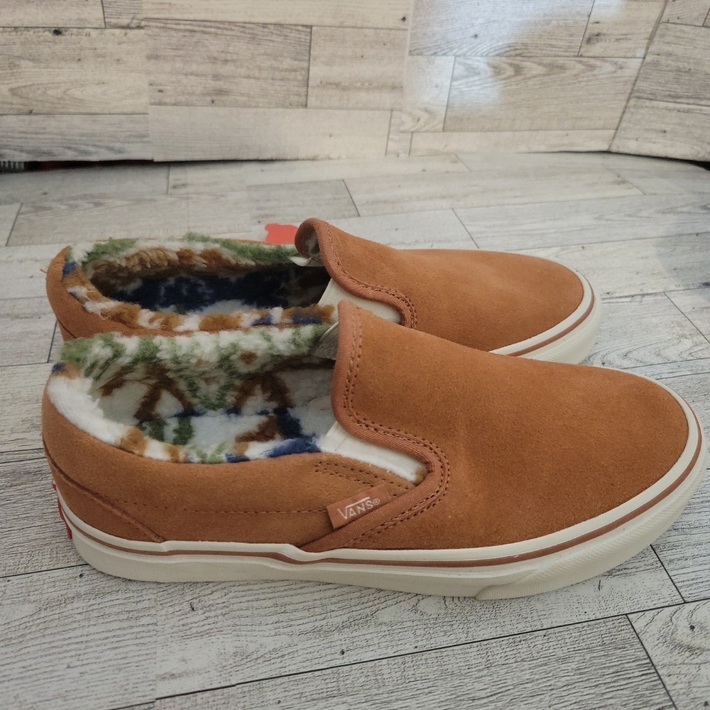 Vans Slip-On Sneakers in Tan with White Sole - Picture 6 of 12